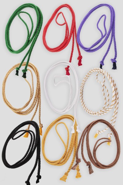 Cingulum with knots in various colours - Cincture | Liturgical-Clothing.com